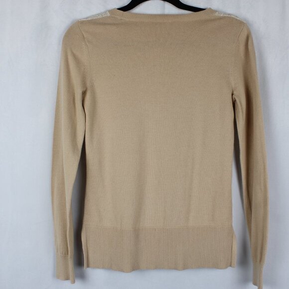 Ann Taylor LOFT | Lace overlay Sweater - Picture 4 of 5